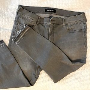 Express Raw Hem Jeans